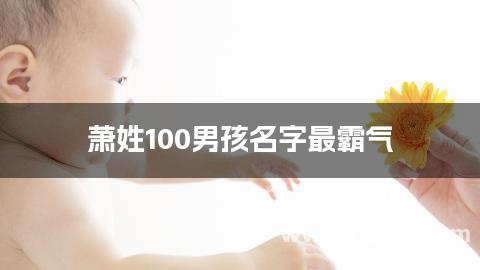 萧姓100男孩名字最霸气