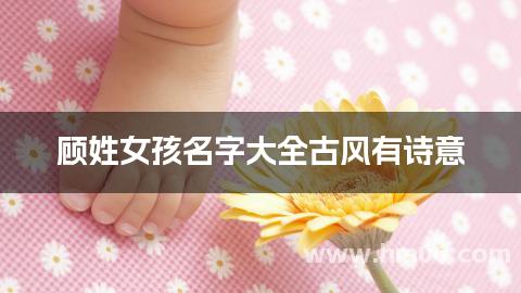 顾姓女孩名字大全古风有诗意