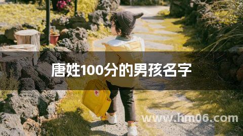 唐姓100分的男孩名字