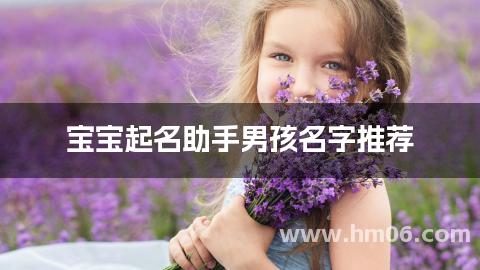 宝宝起名助手男孩名字推荐